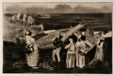 Boote und Einheimische von George Overbury Pop Hart