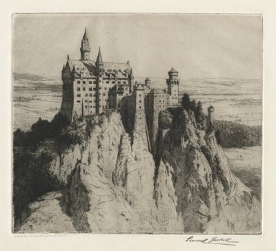 Schloss Neuschwanstein, späte 1800er-frühe 1900er Jahre von George Percival Gaskell