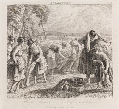 Ernte, Augsburg, um 1821 von George Robert Lewis