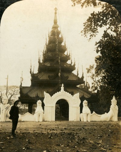 Burmesische Pagode, Eden Gardens, Kalkutta von George Rose