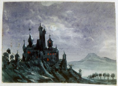 Fantasieschloss im Mondlicht I, 1820-1876 von George Sand