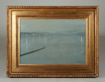 Dordrecht, Niederlande, bei Nacht von George Sauter