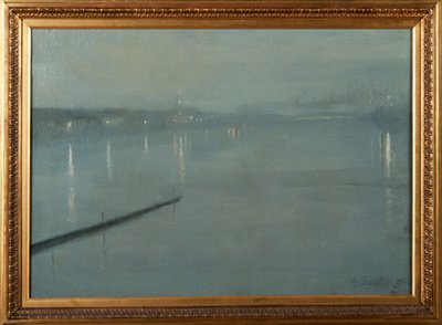 Dordrecht, Niederlande, bei Nacht von George Sauter