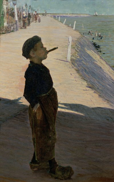 Das Leben genießen, Volendam, Zuiderzee von George Sherwood Hunter