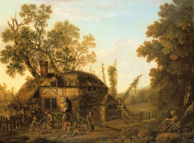 Hopfenpflücken, ca. 1760 von George Smith