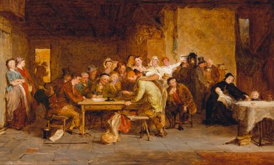 Skizze für "Die Verlosung", 1868 von George Smith