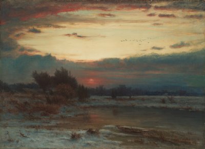 Ein Winterhimmel von George Snr. Inness