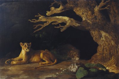 Löwin und Höhle von George Stubbs