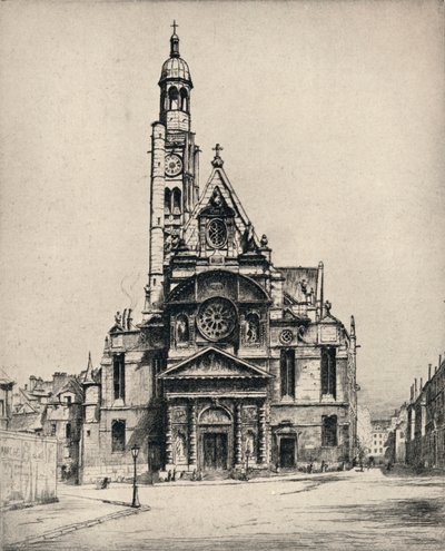 Kirche St. Étienne-du-Mont, 1915 von George T Plowman