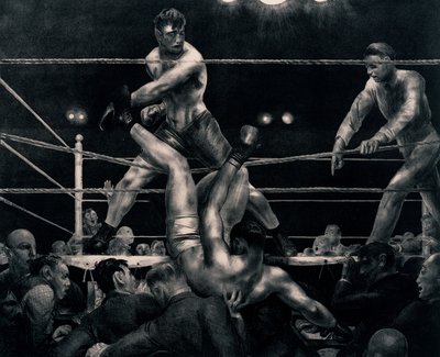 Dempsey und Firpo, 1923-24 von George Wesley Bellows