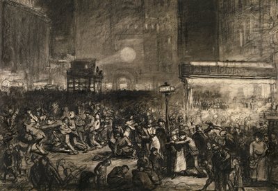 Wahlnacht am Times Square von George Wesley Bellows