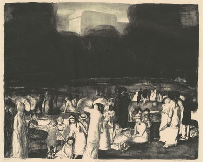 Im Park, Dunkel, 1916 von George Wesley Bellows