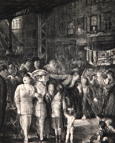 Die Straße, 1917 von George Wesley Bellows