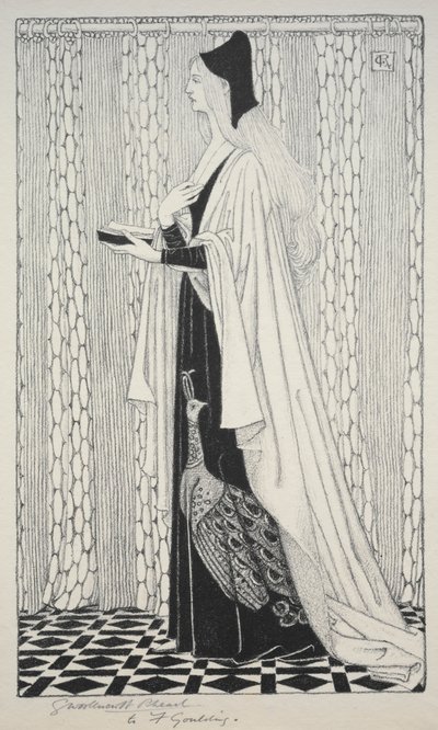 Kostümstudie von George Woolliscroft Rhead