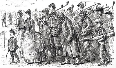 Die wachsende Popularität des Golfsports von George du Maurier