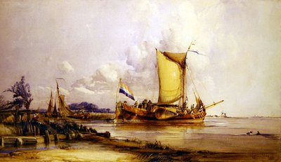 Niederländische Fischerboote von George the Elder Chambers