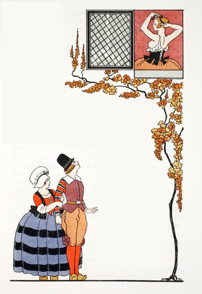 Bewunderung aus der Ferne von Georges Barbier