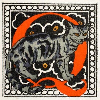 C für Katze von Georges Barbier