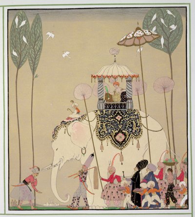 Kaiserliche Prozession von Georges Barbier