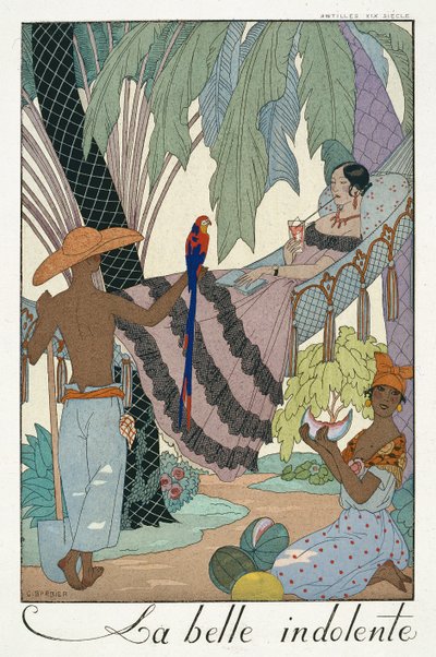 Die faule Schönheit von Georges Barbier