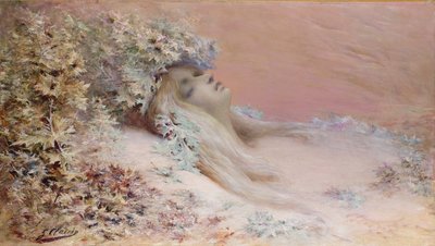 Ophelia in den Disteln von Georges Clairin