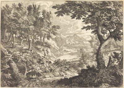 Landschaft mit Reisenden von Georges Focus