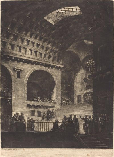 Ansicht eines Gefängnisses von Georges François Blondel