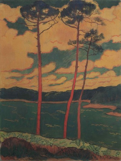 Les Pins rouges, 1888 von Georges Lacombe