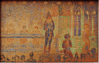 Die Zirkusparade von Georges Seurat