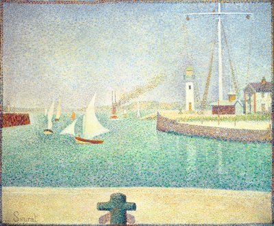 Hafen von Honfleur, ca. 1886 von Georges Seurat