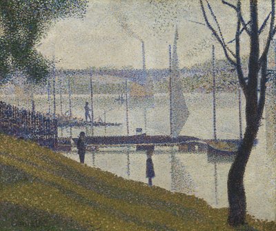 Die Brücke bei Courbevoie, 1886-87 von Georges Seurat