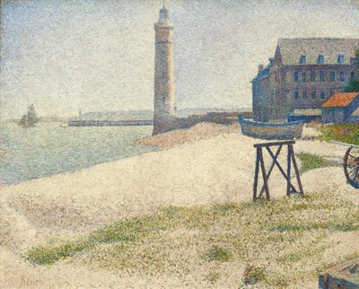 Der Leuchtturm von Honfleur, 1886 von Georges Seurat