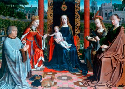 Die mystische Hochzeit der Heiligen Katharina, 1505-1510 von Gerard David