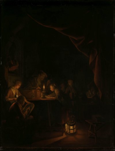 Die Nachtschule von Gerrit Dou