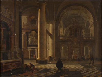 Innenraum einer katholischen Kirche von Gerard Houckgeest