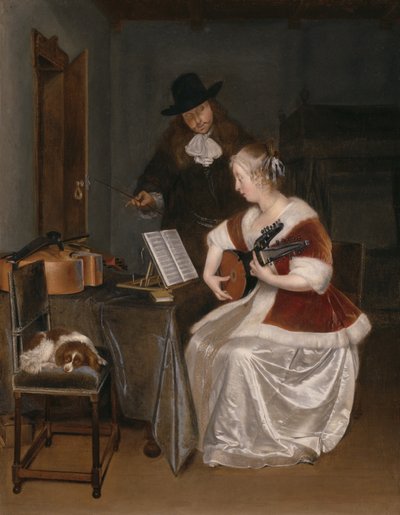 Die Musikstunde von Gerard ter Borch