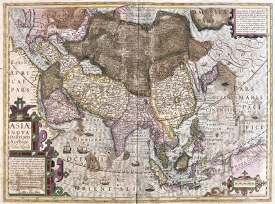 Asien (Gravur) von Gerardus Mercator