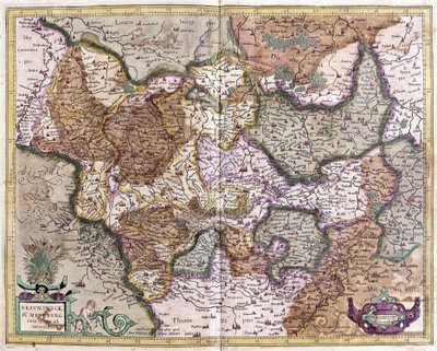 Braunschweig und Magdeburg, Deutschland von Gerardus Mercator