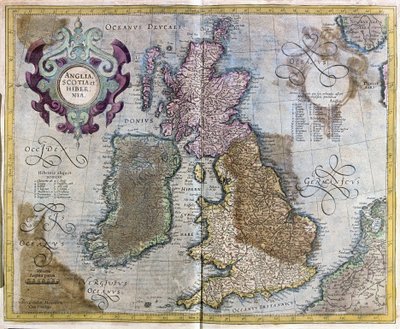 England, Schottland und Irland von Gerardus Mercator
