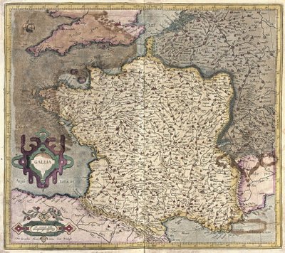 Frankreich (Gravur) von Gerardus Mercator