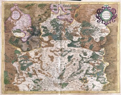 Lothringen, Frankreich (Gravur) von Gerardus Mercator