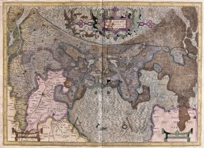 Niederlande von Gerardus Mercator