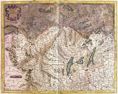 Norditalien (Stich) von Gerardus Mercator