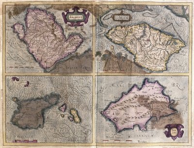 Die Britischen Inseln (Stich) von Gerardus Mercator