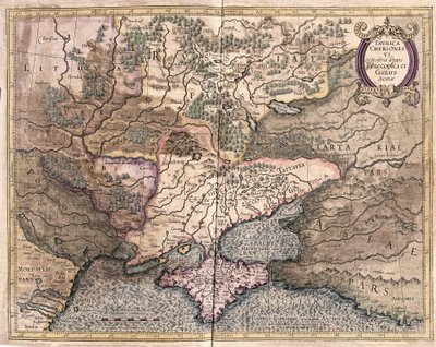 Ukraine und Krim (Gravur) von Gerardus Mercator