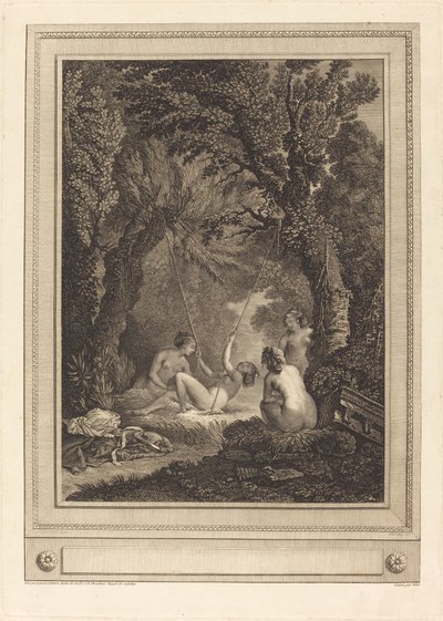 Die geheimnisvolle Schaukel von Geraud Vidal after Nicolas Lavreince