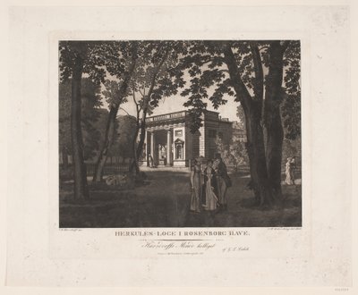 Herkules-Loge im Rosenborg Garten von Gerhard Ludvig Lahde