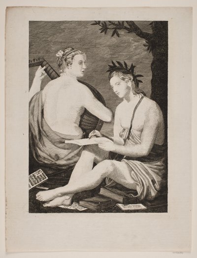 Terpsichore und Kalliope von Gerhard Ludvig Lahde