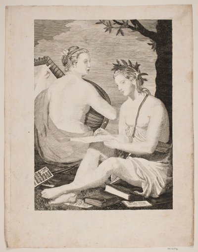 Terpsichore und Kalliope von Gerhard Ludvig Lahde