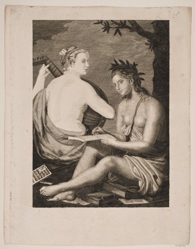Terpsichore und Kalliope von Gerhard Ludvig Lahde